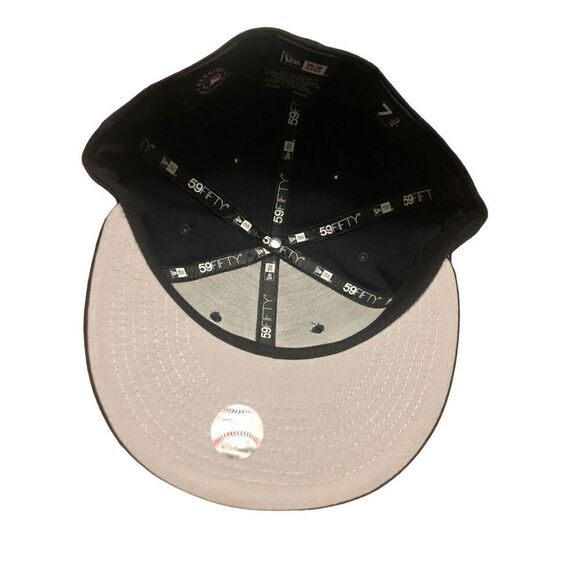 New Era New York Yankees Dual Logo 59FIFTY Fitted Hat Cap Size 7 3/4 - Picture 5 of 5